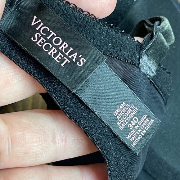 Victoria’s Secret size 34D Dream angels balconet bra black lace - Picture 6 of 6